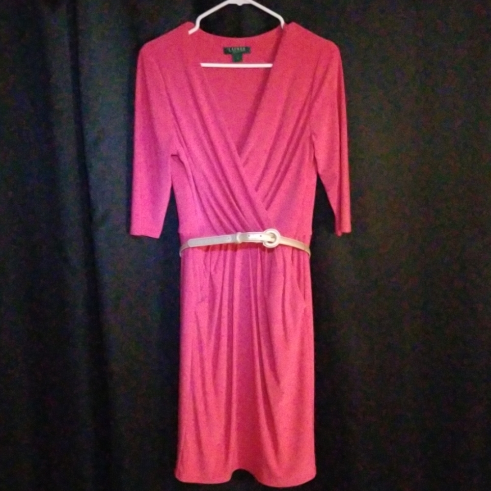 Lauren by Ralph Lauren Coral dress.